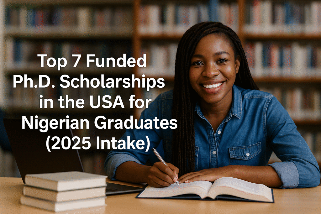 Top 7 Funded Ph.D. Scholarships in the USA for Nigerian Graduates (2025 Intake)