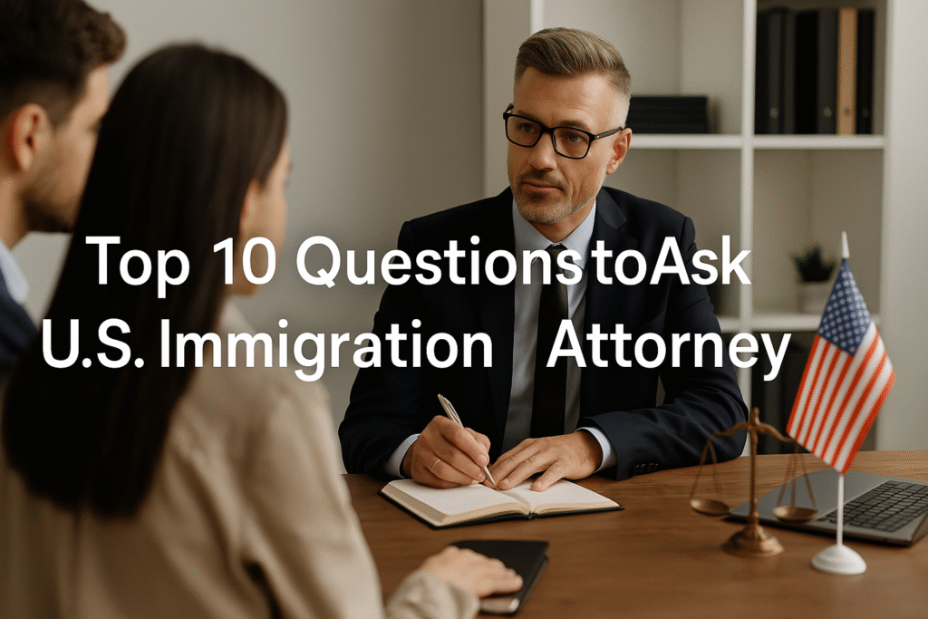 Top 10 Questions to Ask Your U.S. Immigration Attorney
